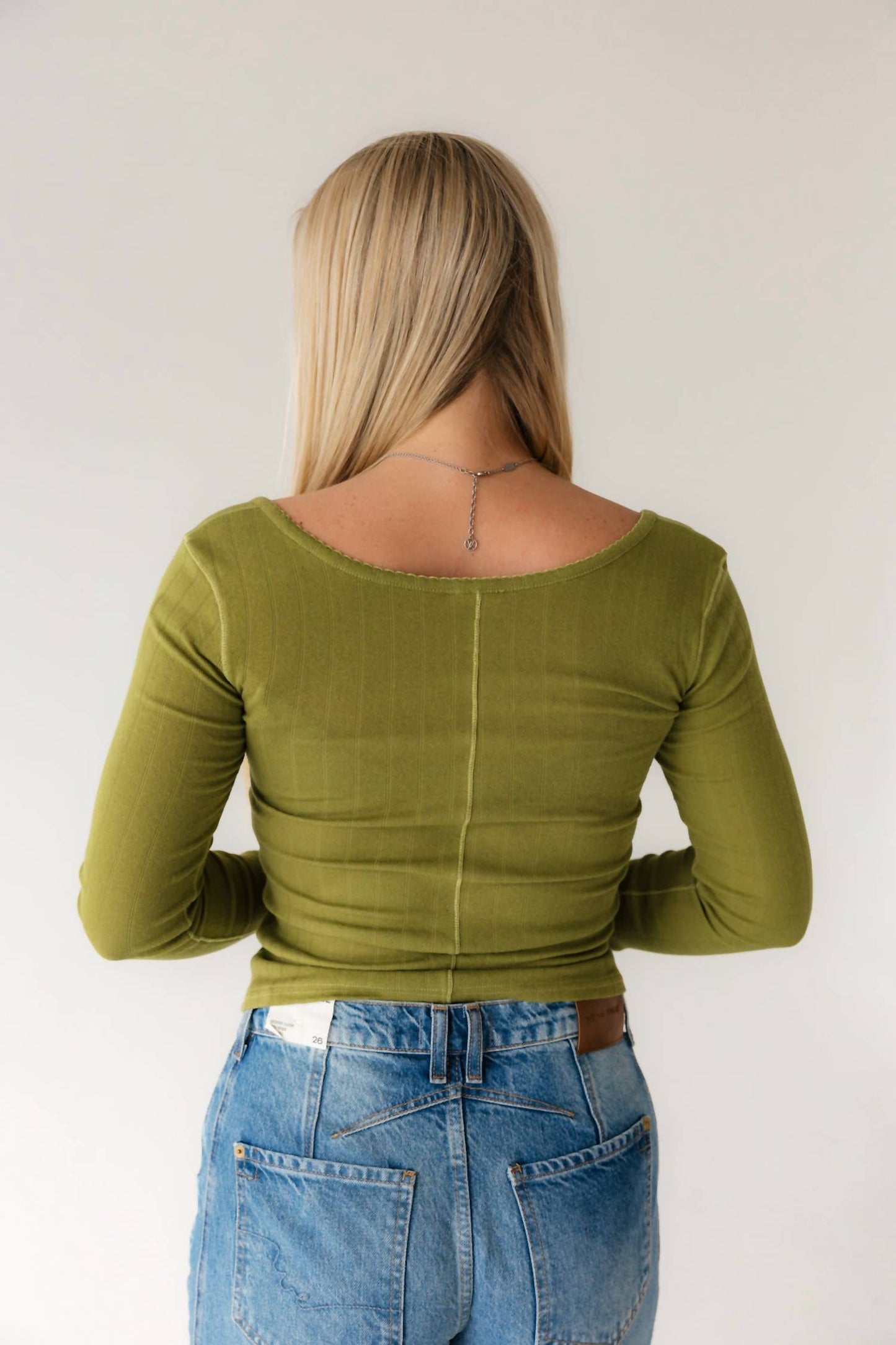 Free People - End Game Pointelle Long Sleeve Top
