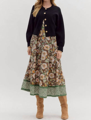 Entro - Sweater Cardigan With Button Accents