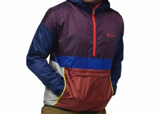 Cotopaxi - Jaqueta corta-vento masculina Teca com meio zíper