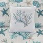 6 Piece Cotton Sateen Quilt Set with Throw Pillows Aqua Full/Queen