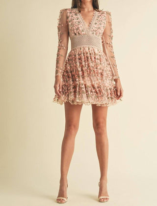 Endless Blu. - Felicity Floral Lace Dress