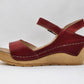 Kcr Group - Women's Wedge Leather Sandal