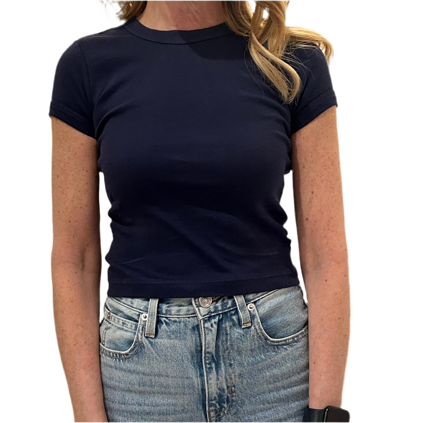 Enza Costa - Women's Supima Baby Rib Crop Top