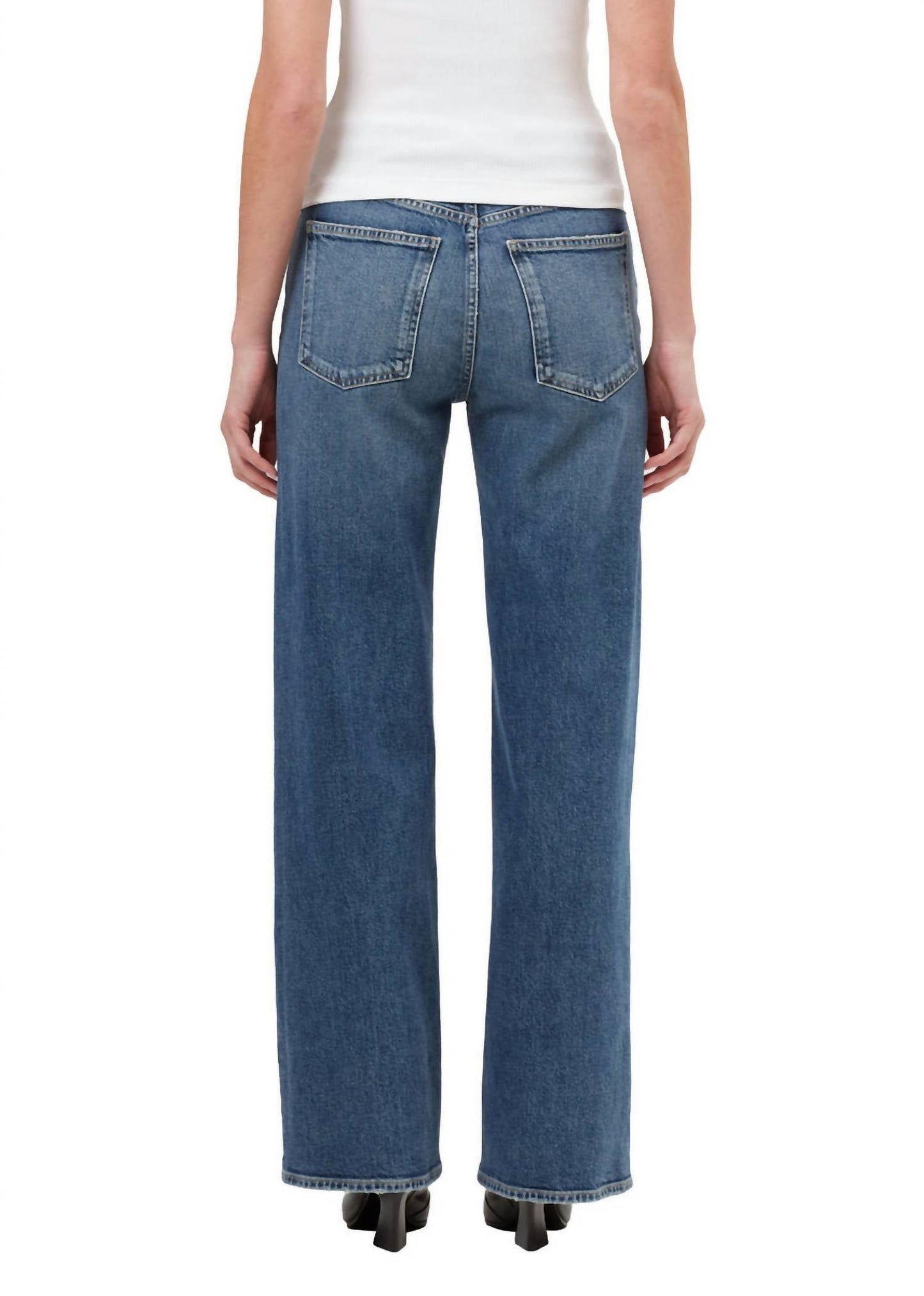 Agolde - Harper Mid Rise Relaxed Straight Jeans