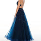 Rachel Allan - Beaded Lace Strappy Tulle Prom Gown