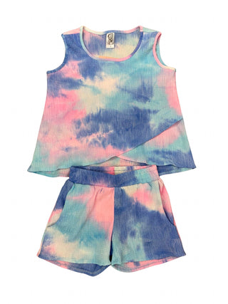 Concierge de acessórios - Conjunto curto tie-dye para meninas