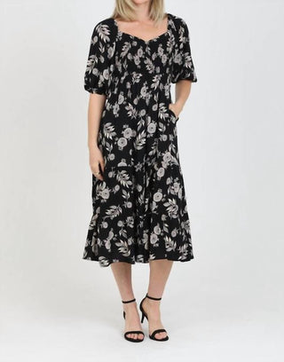 Angie - Maya Floral Smocked Dress
