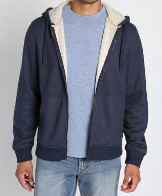 Jachs New York - Moletom com capuz waffle com forro de sherpa