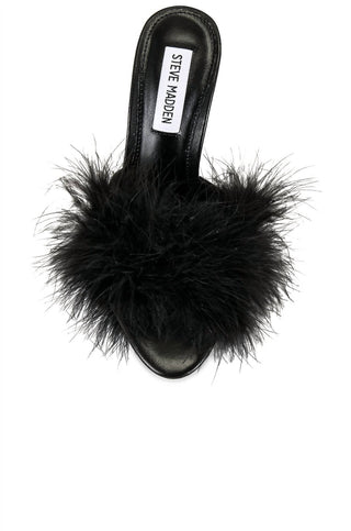 Steve Madden - Women's Spin Leather Hi Feather Heels