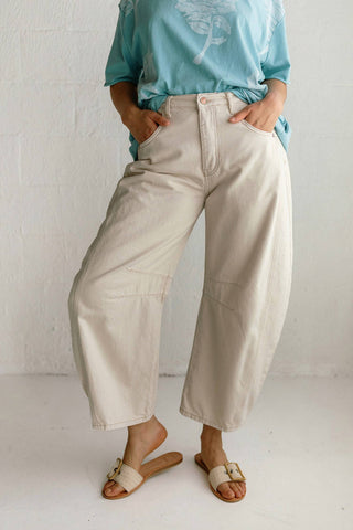 Free People - Calça Jeans Good Luck Mid-Rise Barrel