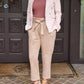 Dolce Cabo - Faux Suede Doubled Breasted Blazer