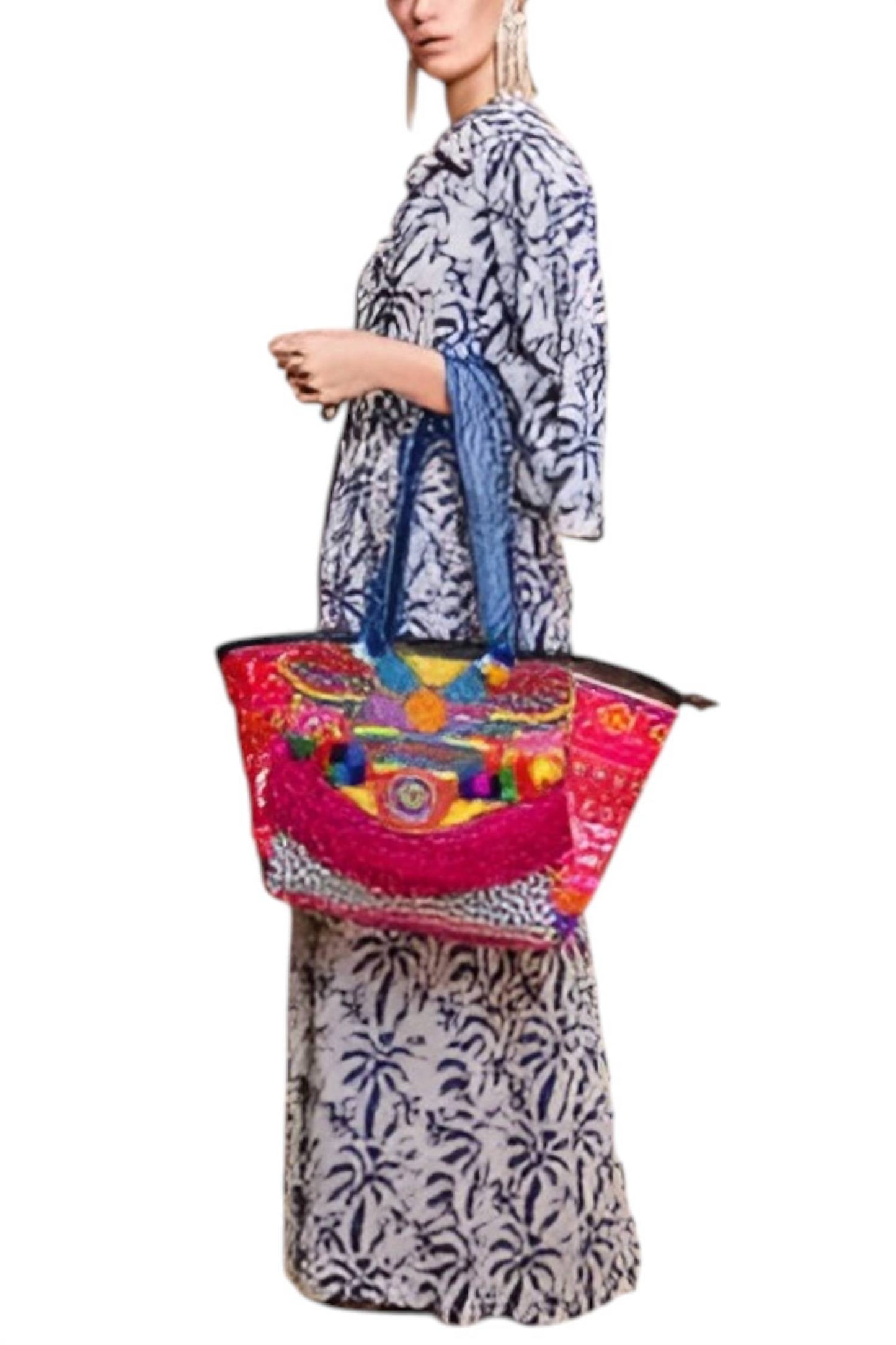 Guadalupe Design - Naina Emebellished Tote Bag
