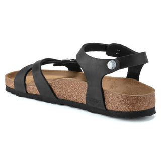 Birkenstock - Sandália feminina Kumba Oiled Leather - MÉDIA/LARGA