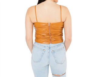 Buddylove - Regata cropped de couro vegano Jolie