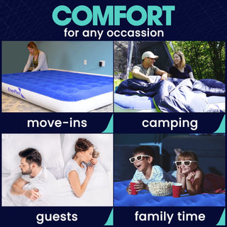 Colchão de ar para acampamento com bomba de alta velocidade 