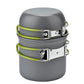 Aluminum Camping Cookware Set with Kettle and Utensils