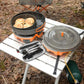 9-piece Stainless Steel Camping Cutlery Set with Travel Case