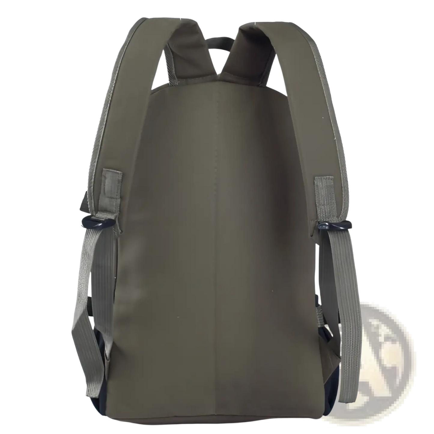 Canvas Backpack Men's Olive Green Student Bag