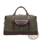 Canvas Duffel Bag Large Travel Handbag with Leather Trim