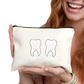 Canvas Tooth Pouch not a Bag of Teeth Travel Case
