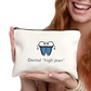 Canvas Tooth Pouch not a Bag of Teeth Travel Case