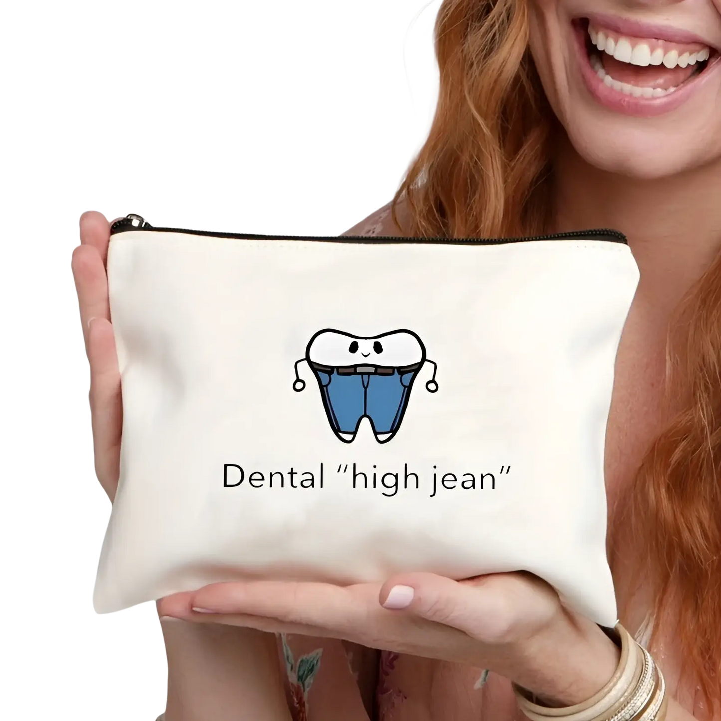 Canvas Tooth Pouch not a Bag of Teeth Travel Case