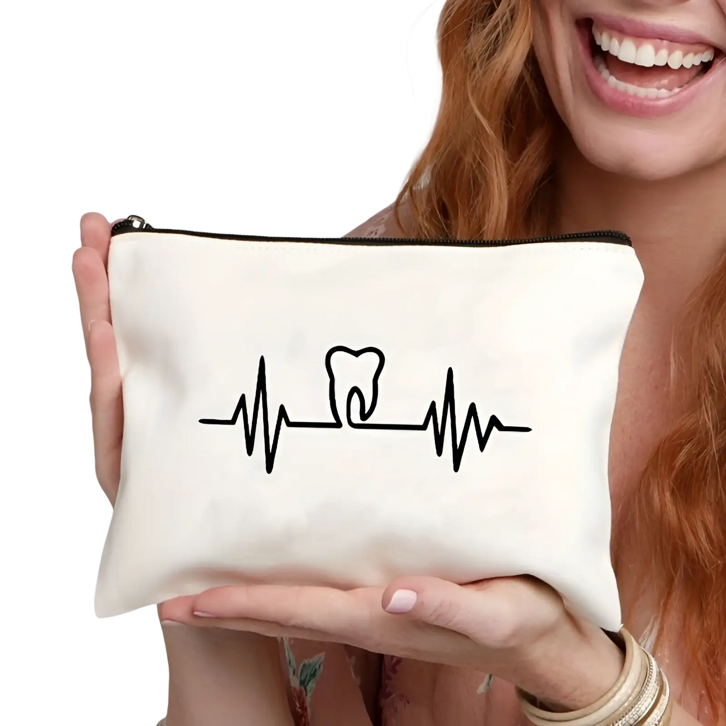 Canvas Tooth Pouch not a Bag of Teeth Travel Case