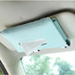 Premium Leather Car Sun Visor Tissue Box Holder