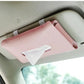 Premium Leather Car Sun Visor Tissue Box Holder
