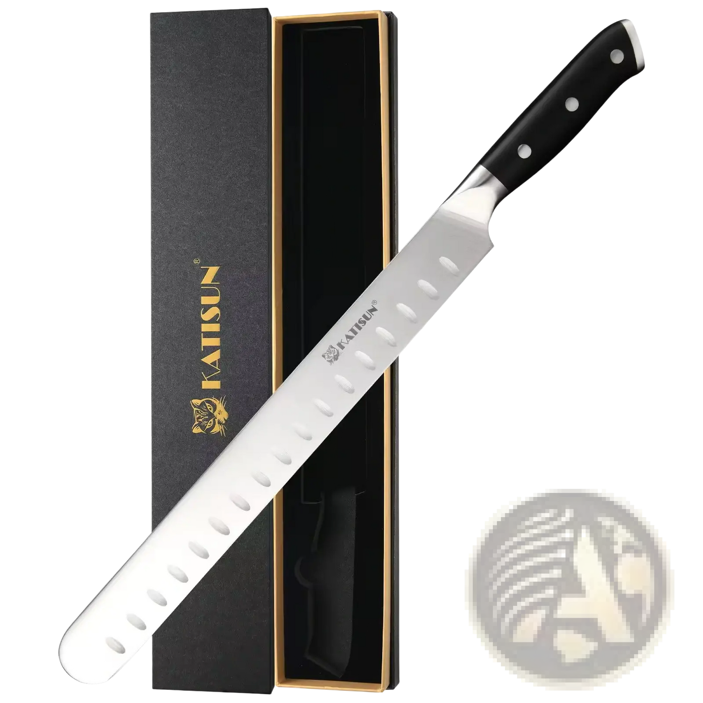 Carbon Steel 10 Inch Chef Knife for Meat and Ham