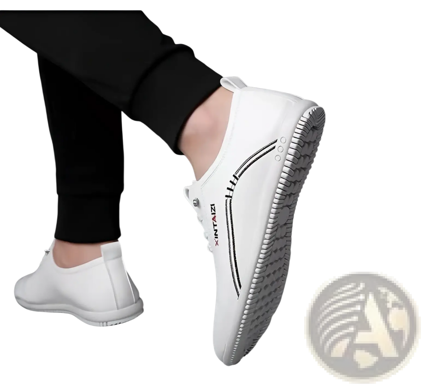 Casual Leather Flat Sneakers Lightweight Breathable