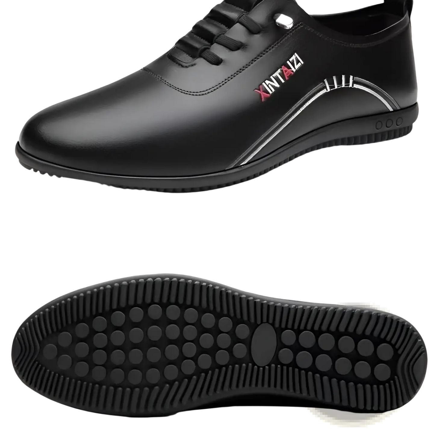 Casual Leather Flat Sneakers Lightweight Breathable