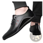 Casual Leather Flat Sneakers Lightweight Breathable