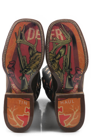 Tin Haul - Men's Open Season With Deer Hunter Sole Boots