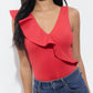 Adelyn Rae - Palmas Asymmetrical Ruffle Bodysuit