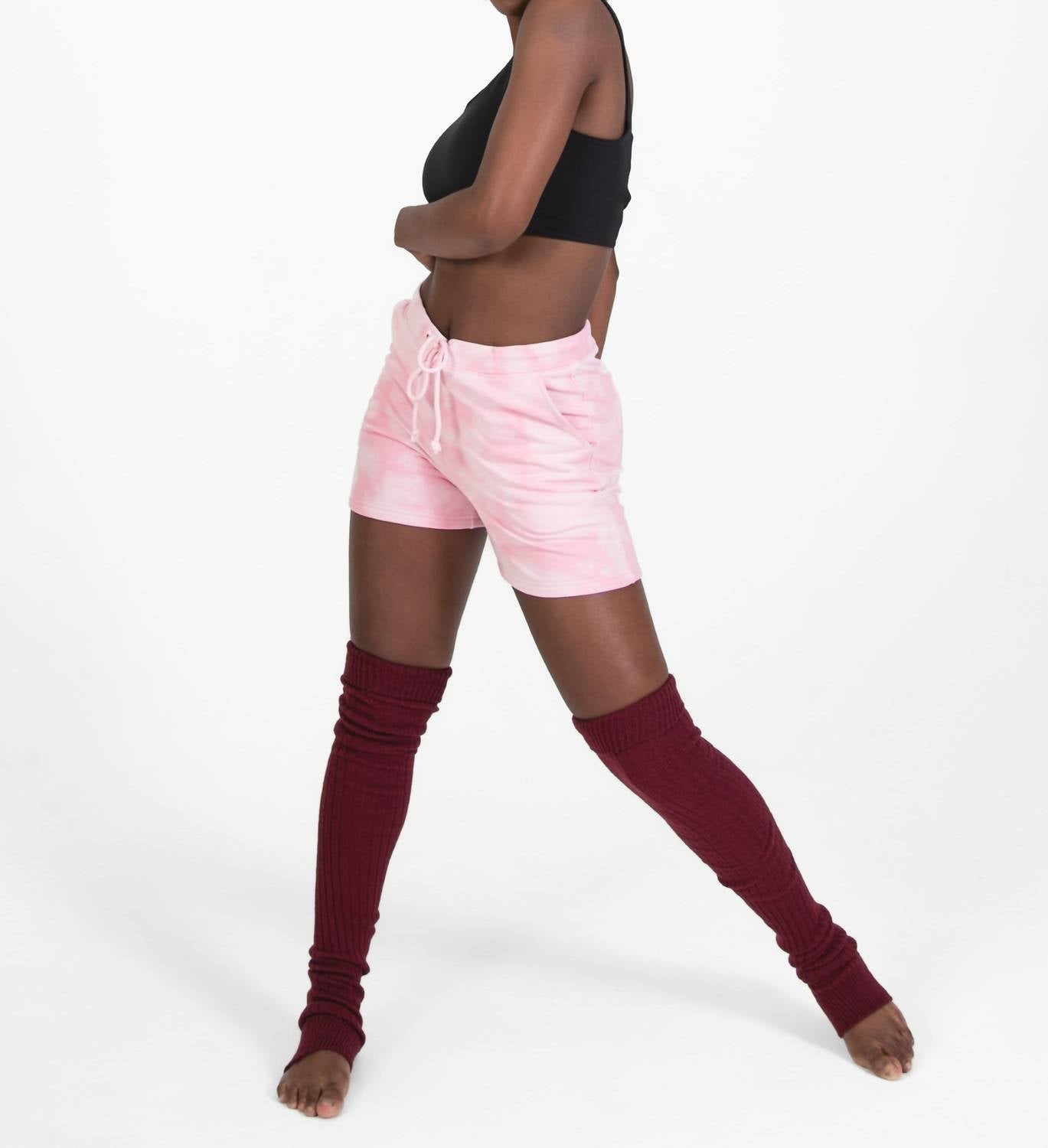 Body Wrappers - French Terry Dad Shorts with Drawstring