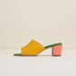 Charlotte Stone - Women's Lenu Woven Block Heel Mule Sandal