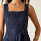 Mos The Label - Mariana Embroidery Midi Dress