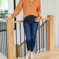 Judy Blue - Back Yoke Skinny Jeans with Phone Pocket