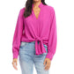 Karen Kane - Long Sleeve Tie-Front Top