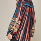 Andree By Unit - Striped & Embroidered Top