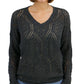 Grace And Lace - V-neck Pointelle Sweater