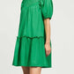 Current Air - Eyelet Ruffle Detail Mini Dress