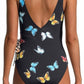 Johnny Was - MONARCH BUTTERFLY PRINT WRAP SWIMSUIT