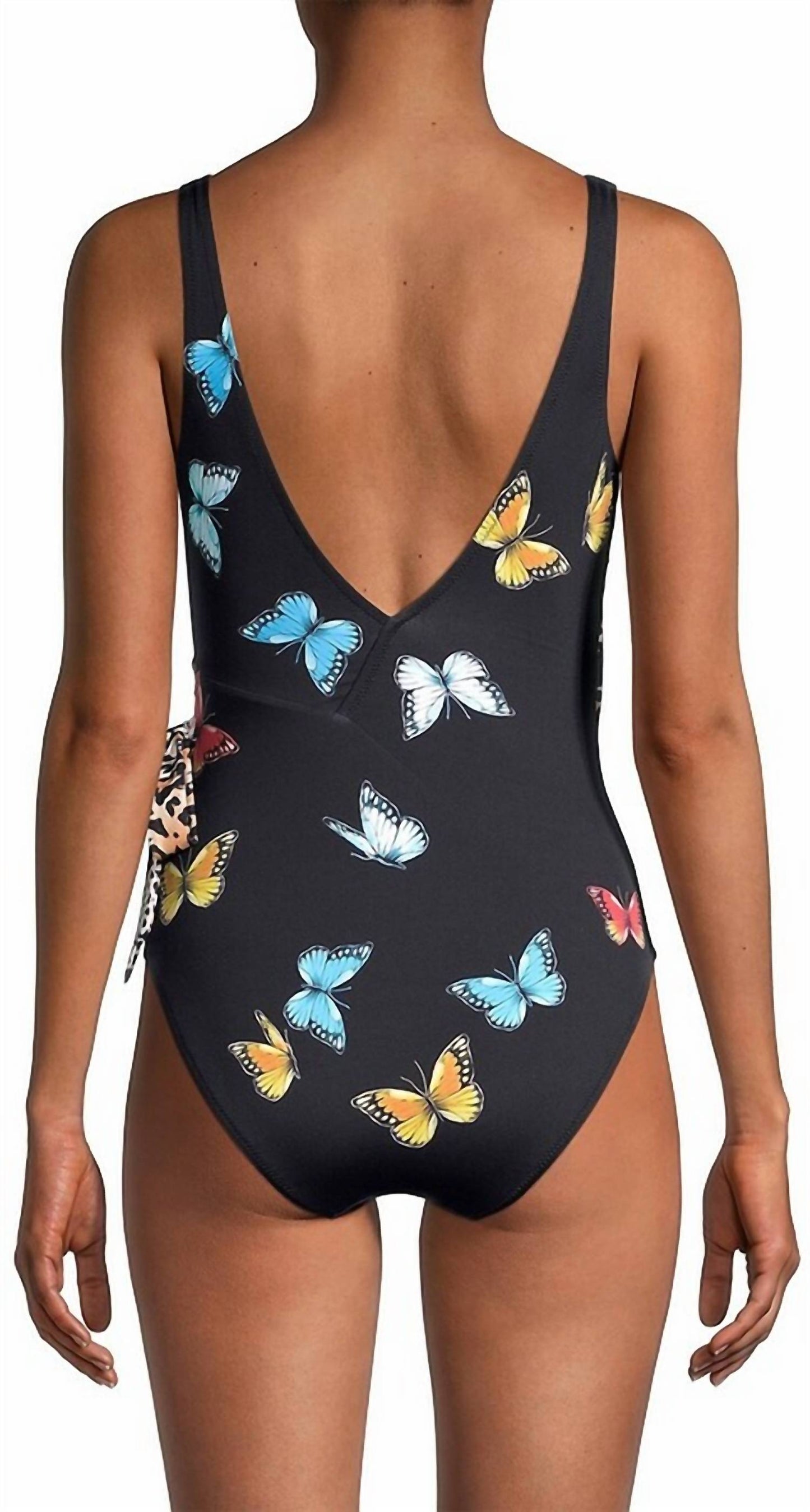 Johnny Was - MONARCH BUTTERFLY PRINT WRAP SWIMSUIT