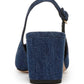 Veronica Beard - Women's Cecile Denim Cap-toe Slingback Pump