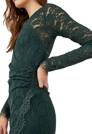 Free People - MINI VESTIDO DE RENDA PÉROLA