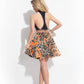 Rachel Allan - Halterneck Chiffon Two-piece Short Dress