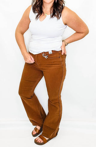 Tribal - Calça Jeans Flare com Controle de Barriga e Cintura Alta Judy Blue