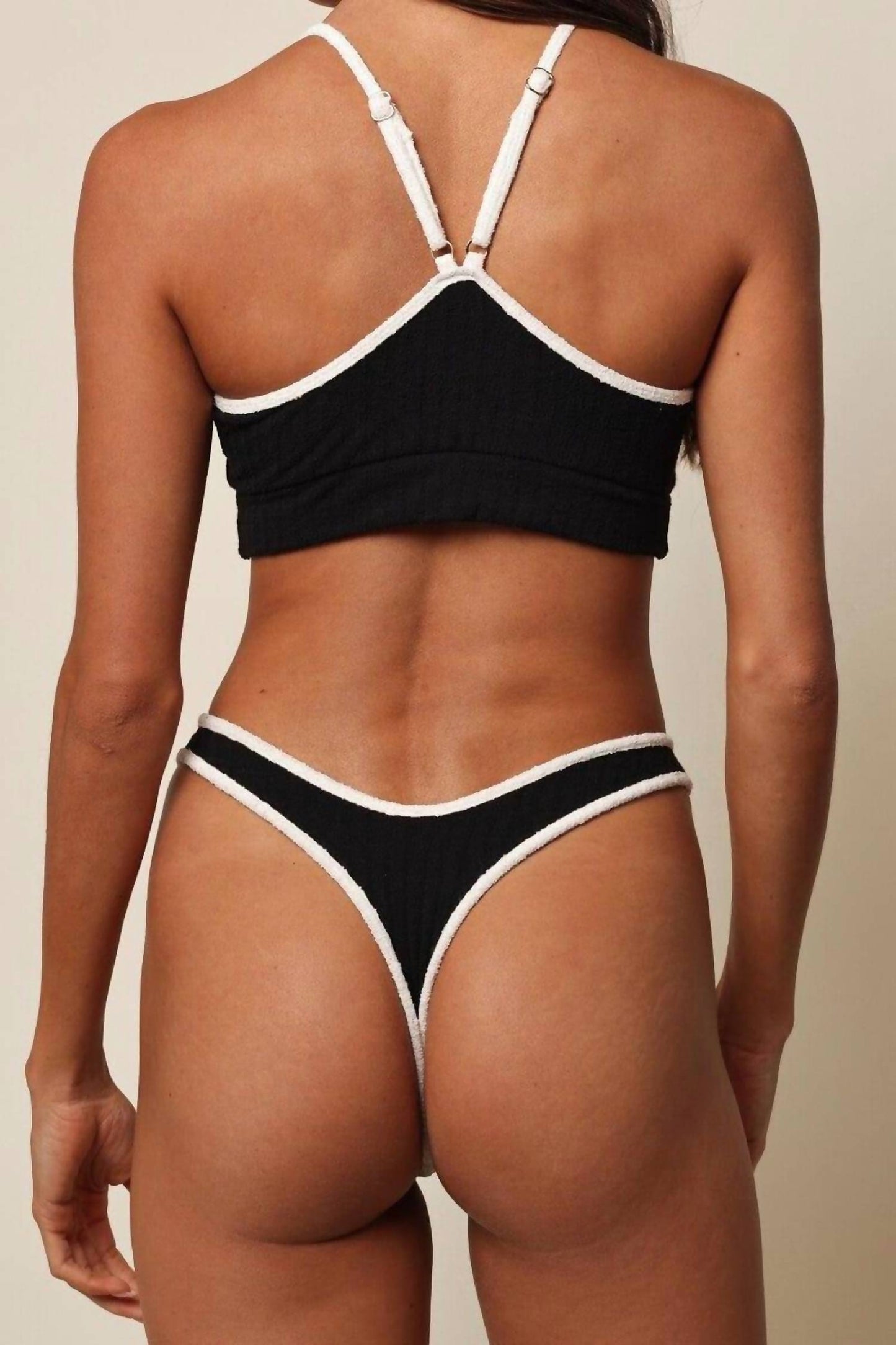 Montce - Women's Terry Rib Simple Sport Top